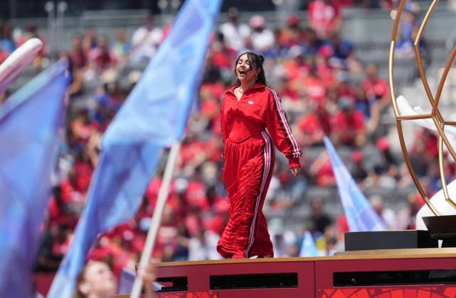 Jessie Reyez Canada looks on during Canada and Bosnia and Herzegovina, Group B FIFA World Cup 2026, Toronto Stadium, Toronto, Canada on June 12, 2026 Thor Wegner DeFodi Images Photo by DeFodi Images
