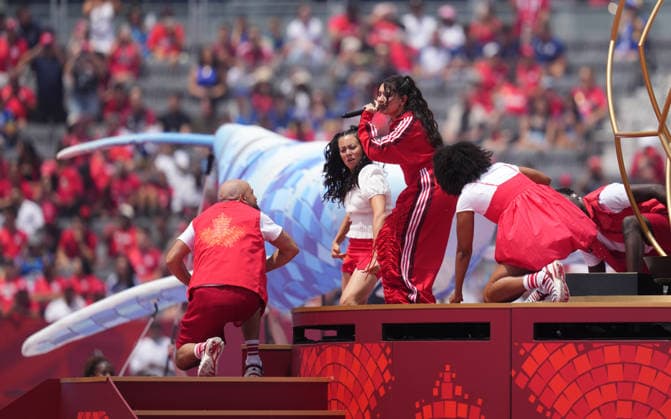 Jessie Reyez Canada looks on during Canada and Bosnia and Herzegovina, Group B FIFA World Cup 2026, Toronto Stadium, Toronto, Canada on June 12, 2026 Thor Wegner DeFodi Images Photo by DeFodi Images