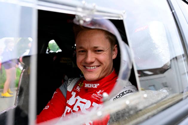 Agrotec Rally Hustopece, treti zavod mistrovstvi Ceske republiky v automobilovych soutezich, 12. cervna 2026, Kurdejov, Breclavsko. Erik Cais s vozidlem Hyundai i20 N Rally2. (CTKxPhoto VaclavxSalek) CTKPhotoP2026061207842  CTKPhotoP2026061207842