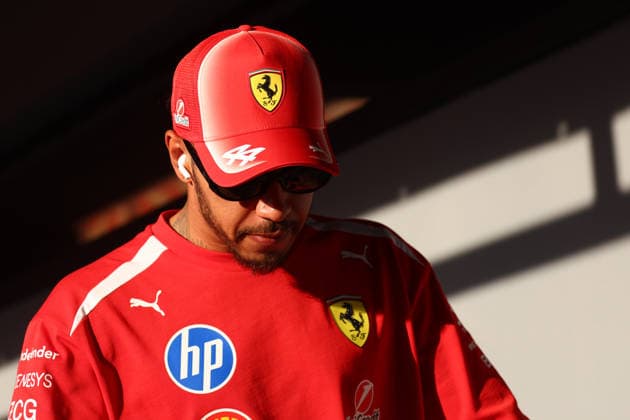 F1 Gran Prix of Spain Lewis Hamilton of Scuderia Ferrari HP looks on during free practice 2 ahead of the F1 Grand Prix of Catalunya at Montemelo Circuit on June 12, 2026 in Barcelona, Spain. Barcelona Circuit de Catalunya Spain Copyright: xMarcoxCanonierox