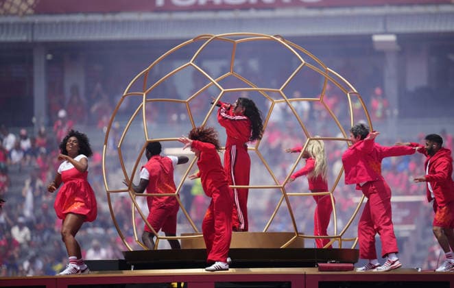 June 12 2026: Jessie Reyez (Canada) looks on during Canada and Bosnia and Herzegovina, FIFA World Cup, WM, Weltmeisterschaft, Fussball 2026, at Toronto Stadium in Toronto, Canada. CSM Toronto Canada - ZUMAc04_ 20260612_zma_c04_018 Copyright: xKimxPricex