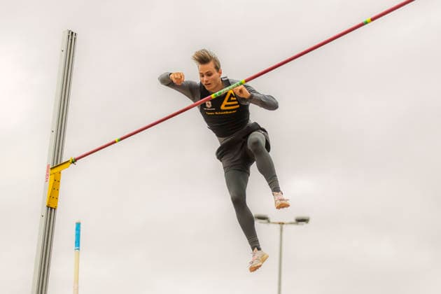 Ingolstadt, Germany 12 June 2026 Athletics MTV Meet IN 2026 Pictured Marec Metzger TSV Gräfelfing pole vaulting MTV Stadion Bayern Copyright: xFotostandx xSchäferx