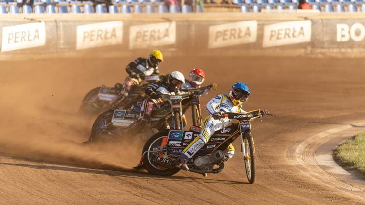 RECORD DATE NOT STATED LUBLIN 12.06.2026 ZUZEL OSMA RUNDA PGE EKSTRALIGA SEZON 2026 W LUBLINIE: ORLEN OIL MOTOR LUBLIN - KRONO-PLAST WLOKNIARZ CZESTOCHOWA SPEEDWAY EIGHT ROUND OF THE PGE EKSTRALIGA SEASON 2026 IN LUBLIN: ORLEN OIL MOTOR LUBLIN – KRONO-PLAST WLOKNIARZ CZESTOCHOWA N Z Jakub Miœkowiak (B), Kacper Woryna (C), Mads Hansen (Z), Mateusz Cierniak (N) FOT. MATEUSZ MICHALEWSKI NEWSPIX.PL --- newspix.pl 