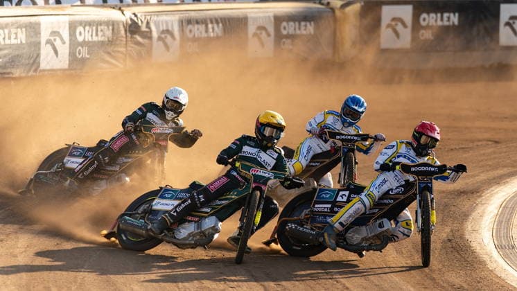 RECORD DATE NOT STATED LUBLIN 12.06.2026 ZUZEL OSMA RUNDA PGE EKSTRALIGA SEZON 2026 W LUBLINIE: ORLEN OIL MOTOR LUBLIN - KRONO-PLAST WLOKNIARZ CZESTOCHOWA SPEEDWAY EIGHT ROUND OF THE PGE EKSTRALIGA SEASON 2026 IN LUBLIN: ORLEN OIL MOTOR LUBLIN – KRONO-PLAST WLOKNIARZ CZESTOCHOWA N Z Dawid Cepielik (N), Szymon Ludwiczak (B), Martin Vaculik (C), Jaimon Lidsey (Z) FOT. MATEUSZ MICHALEWSKI NEWSPIX.PL --- newspix.pl 
