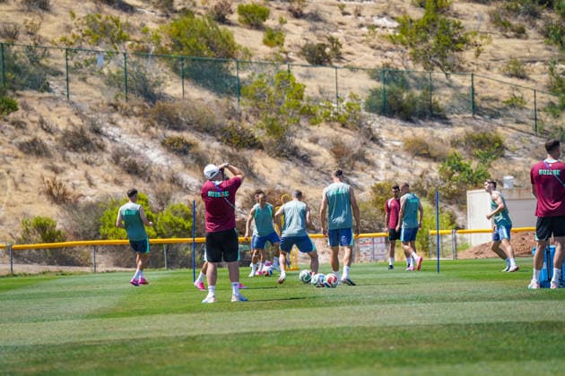 USA Soccer FIFA World Cup 2026 Swiss national team training at base camp San Diego San Diego Jewish Academy, Carmel Valley, San Diego, California Swiss national team at the official team base camp in San Diego National coach Murat Yakins team is preparing for the 2026 FIFA World Cup in the USA, Canada and Mexico Copyright: xJOERANxSTEINSIEKx