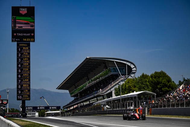 16 Charles Leclerc Of The Team Scuderia Ferrari Hp, Ferrari Sf 25,in They Face The Practice Session Fia Formula One World Championship GP di F1 di Barcellona Catalogna 2026 12 Jun, Barcellona Spain Photo by Luca Barsali DeFodi Images