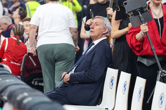 Svetislav Pesic FC Bayern Basketball, Head Coach before the game, GER, FC Bayern Basketball vs Alba Berlin, Basketball, easycredit Basketball Bundesliga, Playoffs, Final, Game 1, Season 2025 2026, 12 06 2026, GER, FC Bayern Basketball vs Alba Berlin, Basketball, easycredit Basketball Bundesliga, Playoffs, Final, Game 1, Season 2025 2026, 12 06 2026 Munich Copyright: xEibner-Pressefoto JennixMaulx EP_JML