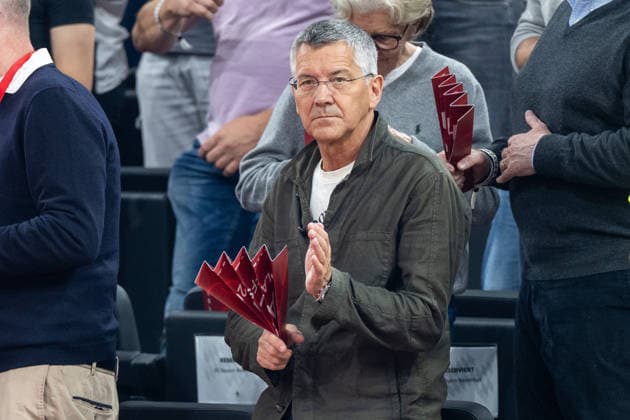 Club President Herbert Hainer FC Bayern Muenchen , FC Bayern Basketball vs Alba Berlin, BBL, Final 1, 12 06 2026 Muenchen Bayern Germany Copyright: xkolbert-press UlrichxGamelx