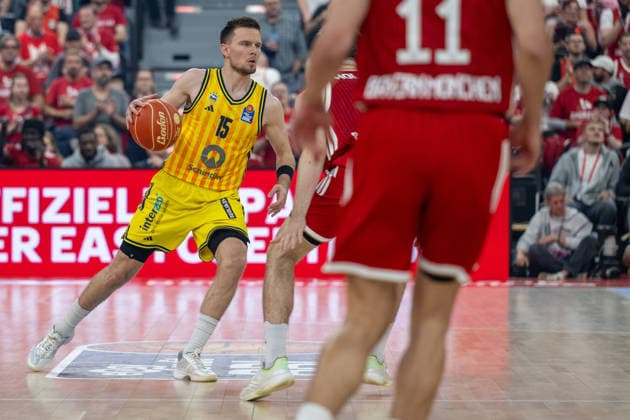 Martin Hermannsson 15 Alba Berlin , FC Bayern Basketball vs Alba Berlin, BBL, Final 1, 12 06 2026 Munich Bavaria Germany Copyright: xkolbert-press UlrichxGamelx