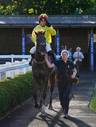 Newton Abbot Races, Newton Abbot, UK - 12 June 2026 Race winner, Rickety Bridge ridden by Freddie Gingell. Race 5 - 19:35 Newton Abbot - St. Austell Brewery Novices Limited Handicap Chase (GBB Race) (Class 3) at Newton Abbot Racecourse, Newton Abbot, Devon, England - Newton Abbot Newton Abbot Racecourse Devon England Copyright: xPhilxMingo PPAUKx PPA-280767