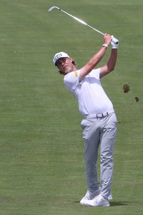 June 12, 2026: Sam Burns of United States hits an iron shot in the second round during the RBC Canadian Open held at TPC Toronto at Osprey Valley in Caledon Ontario, Canada. CSM PGA, Golf Herren 2026: RBC Canadian Open Jun 12  - ZUMAc04_ 20260612_zma_c04_021 Copyright: xDanielxLeax