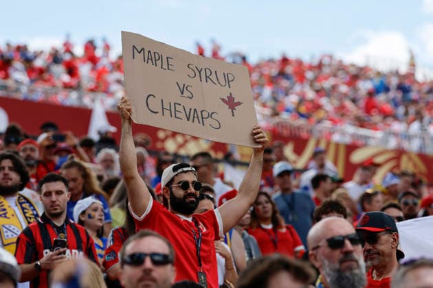 Fans cheer ahead of a Group B match at the 2026 FIFA World Cup, WM, Weltmeisterschaft, Fussball between Canada and Bosnia and Herzegovina at BMO Field in Toronto, Canada, 12 June 2026. FIFA World Cup 2026 - Group B - Canada vs Bosnia and Herzegovina !ACHTUNG: NUR REDAKTIONELLE NUTZUNG!  Copyright: xBienvenidoxVelascox GR5160 20260612-55020580119_1