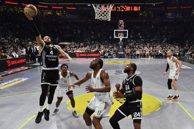 PARTIZAN vs DUBAI BASKETBALL DUANE WASHINGTON Dvejn Vasington basketball Partizan vs Dubai basketball playoffs finals of Adriatic ABA league at Beogradska arena, Belrade 12.06.2026 Foto: BASKETBALL, PLAYOFFS FINALS, ADRIATIC ABA LEAGUE, PARTIZAN, DUBAI BASKETBALL Belgrade Belgrade arena Serbia Copyright: xMarkoxMetlas xMNxPressx