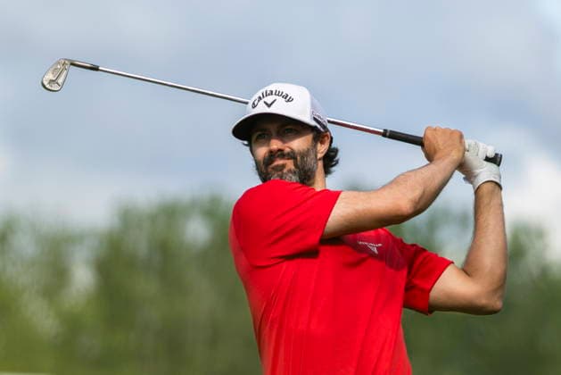 June 12, 2026, Caledon, On, Canada: Adam Hadwin, of Moose Jaw, Sask., tees off on the eighteenth hole during the second round of the RBC Canadian Open in Caledon, Ont., on Friday, June 12, 2026. Canada News - June 12, 2026  - ZUMAc35_ 20260612_zaf_c35_092 Copyright: xNickxIwanyshynx