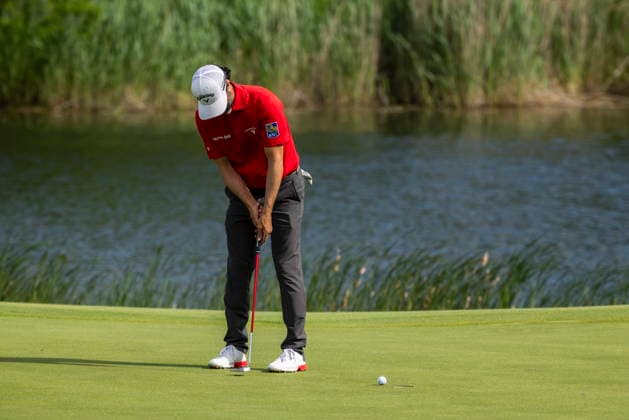 June 12, 2026, Caledon, On, Canada: Adam Hadwin, of Moose Jaw, Sask., putts on the eighteenth hole during the second round of the RBC Canadian Open in Caledon, Ont., on Friday, June 12, 2026. Canada News - June 12, 2026  - ZUMAc35_ 20260612_zaf_c35_093 Copyright: xNickxIwanyshynx