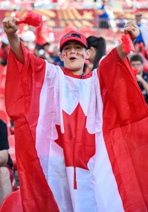 Gc Toronto (Canada) 12 06 2026 - Mondiali di Calcio 2026 Canada-Bosnia Herzegovina foto Giacomo Cosua Image nella foto: tifosi Canada 