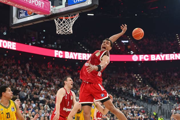 Oscar DA SILVA FCB , Basketball BBL,Season 2025 2026 Play Off Final Game 1, FC Bayern Muenchen Alba Berlin on 12 06 2026 S A P G A R D EN