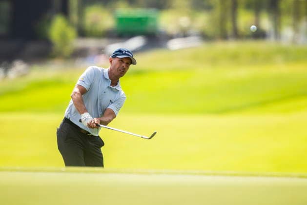 June 12, 2026, Caledon, On, Canada: Mike Weir, of Sarnia, Ont., hits a shot on the first hole during the second round of the RBC Canadian Open in Caledon, Ont., on Friday, June 12, 2026. Canada News - June 12, 2026  - ZUMAc35_ 20260612_zaf_c35_097 Copyright: xNickxIwanyshynx
