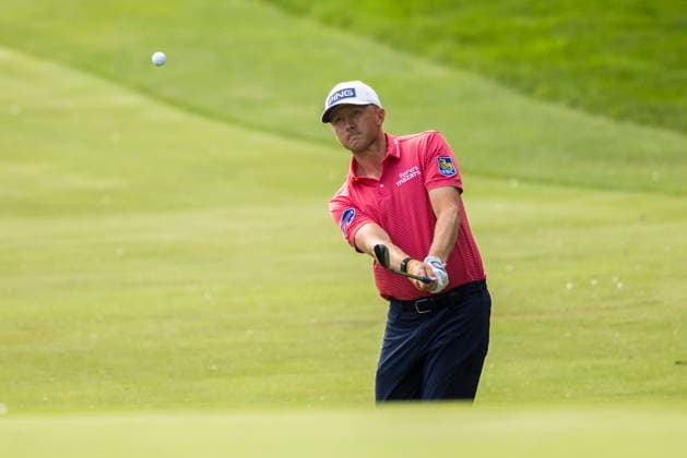 June 12, 2026, Caledon, On, Canada: Mackenzie Hughes, of Hamilton, Ont., chips onto the green during the second round of the RBC Canadian Open in Caledon, Ont., on Friday, June 12, 2026. Canada News - June 12, 2026  - ZUMAc35_ 20260612_zaf_c35_098 Copyright: xNickxIwanyshynx