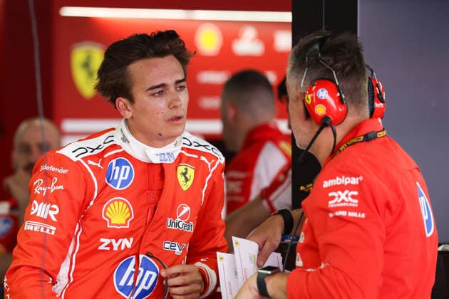 FORMULE 1 : Grand prix de Barcelone 2026 - Catalogne - 12 06 2026 38 Dino Beganovic (SWE) Scuderia Ferrari HP (ITA) Ferrari SF-2 , during the 2026 Formula One Barcelona-Catalunya Grand Prix, 7th round of the 2026 Formula 1 World Championship, WM, Weltmeisterschaft taking place from June 12 to 14, 2026 on circuit de Montmelo in Barcelona (ESP) BARCELONASpain  Copyright: xMPSxAGENCYx