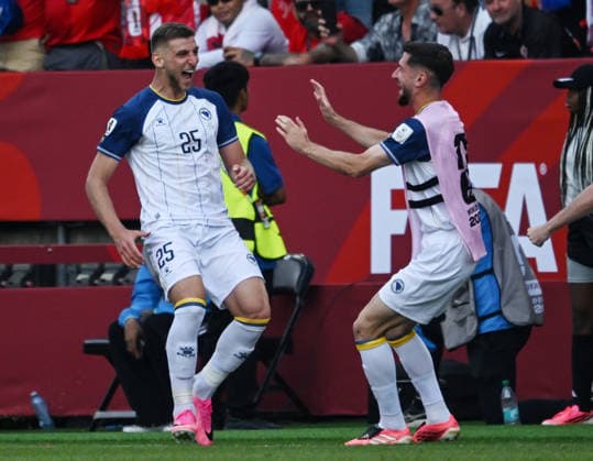 Mg Toronto (Canada) 12 06 2026 - Mondiali di Calcio 2026 Canada-Bosnia Herzegovina foto Matteo Gribaudi Image nella foto: esultanza gol Jovo Lukic 
