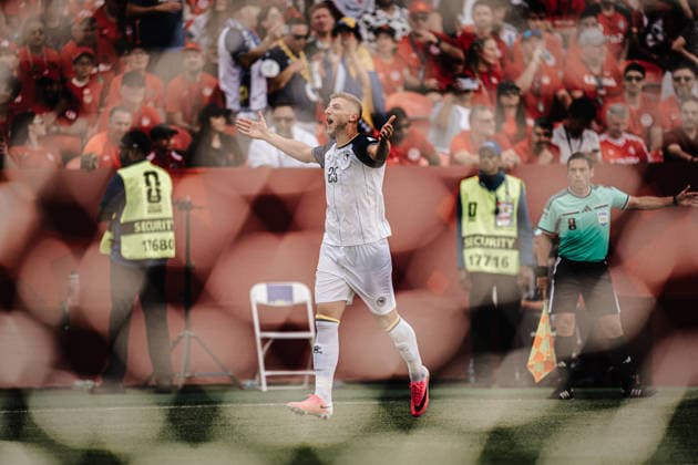 Soccer Men FIFA World Cup 2026 Group B Canada vs Bosnia and Herzegovina 12 06 2026 Goal celebration Jovo Lukic 25, Bosnia and Herzegovina Toronto Toronto Stadium Ontario Canada