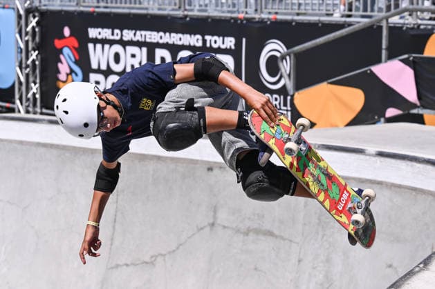 IPA85619688 - Taiga GIMENO (ESP) competes in the men s quarterfinals of the WST World Cup Rome 2026 at Ostia Park on June 12, 2026, in Rome, Italy.  Copyright: xDomenicoxCippitelli IPAxSportx xx 85619688