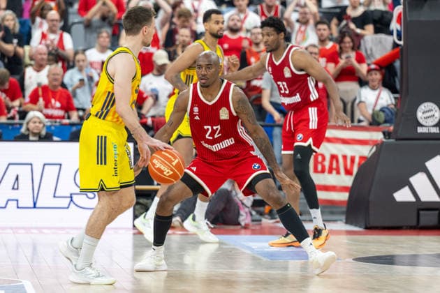Isiaha Mike 22 FC Bayern Basketball , FC Bayern Basketball vs Alba Berlin, BBL, Final 1, 12 06 2026 Munich Bavaria Germany Copyright: xkolbert-press UlrichxGamelx