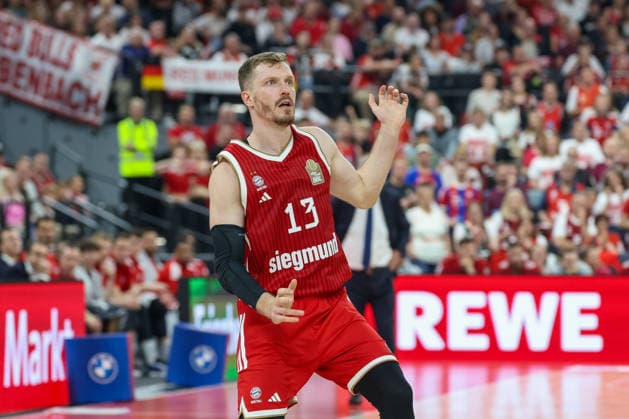 Andreas Obst FC Bayern Basketball, 13 , GER, FC Bayern Basketball vs Alba Berlin, Basketball, easycredit Basketball Bundesliga, Playoffs, Final, Game 1, Season 2025 2026, 12 06 2026, GER, FC Bayern Basketball vs Alba Berlin, Basketball, easycredit Basketball Bundesliga, Playoffs, Final, Game 1, Season 2025 2026, 12 06 2026 Muenchen Copyright: xEibner-Pressefoto JennixMaulx EP_JML