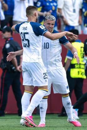 Gc Toronto (Canada) 12 06 2026 - Mondiali di Calcio 2026 Canada-Bosnia Herzegovina foto Giacomo Cosua Image nella foto: esultanza gol Jovo Lukic 