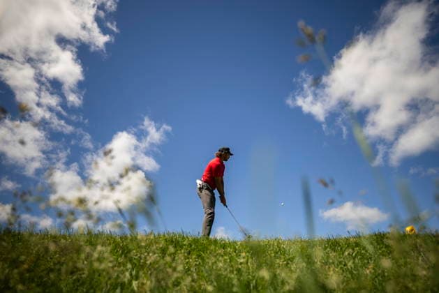 June 12, 2026, Caledon, On, Canada: Matthew Anderson, of Mississauga, Ont., hits a shot onto the green during the second round of the RBC Canadian Open in Caledon, Ont., on Friday, June 12, 2026. Canada News - June 12, 2026  - ZUMAc35_ 20260612_zaf_c35_117 Copyright: xNickxIwanyshynx