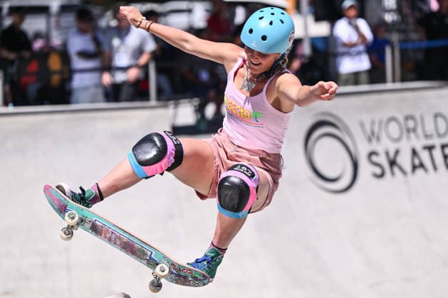 IPA85620315 - Bryce WETTSTEIN (USA) competes in the women s quarterfinals of the WST World Cup Rome 2026 at Ostia Park on June 12, 2026, in Rome, Italy.  Copyright: xDomenicoxCippitelli IPAxSportx xx 85620315