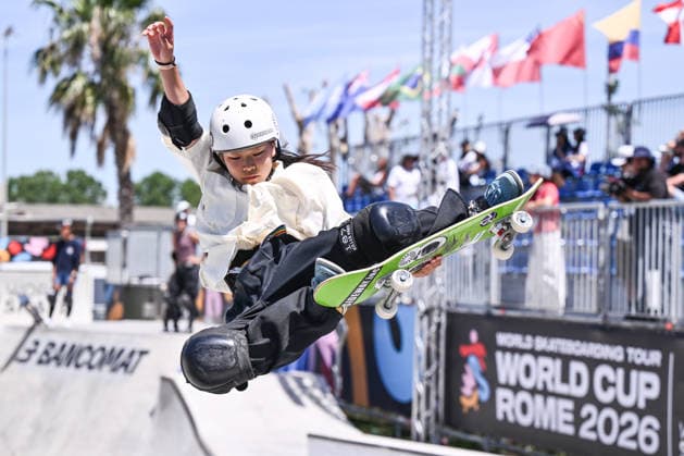 IPA85620330 - Hikari SATAKE (JPN) competes in the women s quarterfinals of the WST World Cup Rome 2026 at Ostia Park on June 12, 2026, in Rome, Italy.  Copyright: xDomenicoxCippitelli IPAxSportx xx 85620330