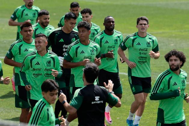 FIFA World Cup, WM, Weltmeisterschaft, Fussball 2026 - Mexico training session Players of Mexico take part in a training session as part of the FIFA World Cup 2026, in Mexico City, Mexico, 12 June 2026. Ciudad de Mexico Mexico  Copyright: xJOSExMENDEZx