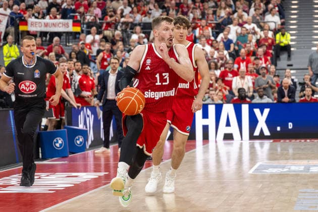 Andreas Obst 13 FC Bayern Basketball in Action, FC Bayern Basketball vs Alba Berlin, BBL, Final 1, 12 06 2026 Munich Bavaria Germany Copyright: xkolbert-press UlrichxGamelx