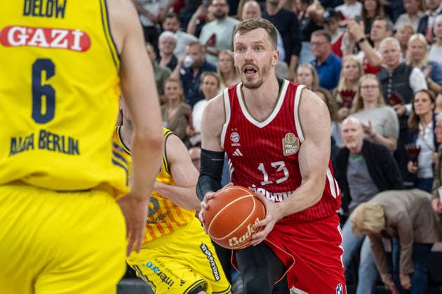 Andreas Obst 13 FC Bayern Basketball in Action, FC Bayern Basketball vs Alba Berlin, BBL, Final 1, 12 06 2026 Munich Bavaria Germany Copyright: xkolbert-press UlrichxGamelx