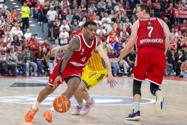Xavier Rathan Mayes 4 FC Bayern Basketball , FC Bayern Basketball vs Alba Berlin, BBL, Final 1, 12 06 2026 Munich Bavaria Germany Copyright: xkolbert-press UlrichxGamelx