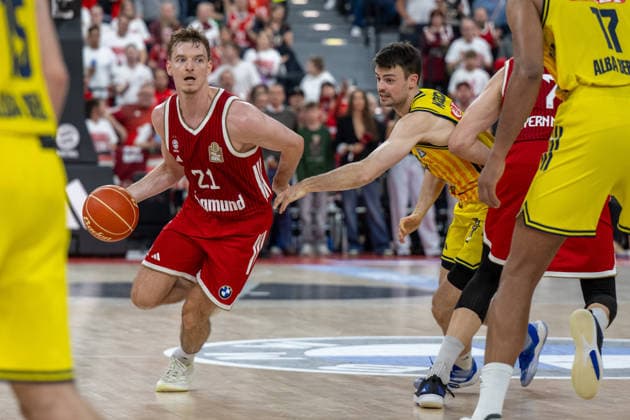 Justus Hollatz 21 FC Bayern Basketball , FC Bayern Basketball vs Alba Berlin, BBL, Final 1, 12 06 2026 Munich Bavaria Germany Copyright: xkolbert-press UlrichxGamelx