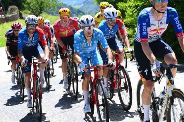 Tour Auvergne - Rhone-Alpes 2026 Stage 6 CREST-VOLAND, FRANCE - JUNE 12 : Braz Afonso Clement (FRA) of Groupama - FDJ United during stage 6 of the 78th edition of Tour Auvergne - Rhone-Alpes an UCI World Tour 2.UWT cycling road race stage for Men Elite of 182.3 km with start in Saint-Vulbas and finish in Crest-Voland on June 12, 2026 in Crest-Voland, France, 12 06 2026 ( Motordriver Guy De Vuyst - Crest-Voland France  Copyright: xVincentxKalutx