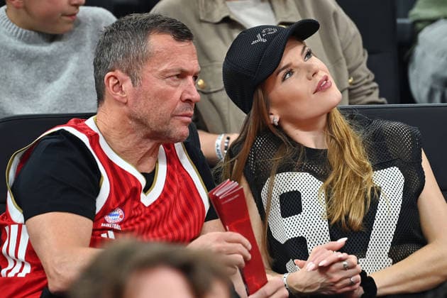 Lothar MATTHAEUS with female companion, girlfriend, partner Theresa Sommer Basketball BBL,Season 2025 2026 Play Off Final Game 1, FC Bayern Muenchen Alba Berlin on 12 06 2026 S A P G A R D EN
