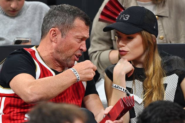 Lothar MATTHAEUS with female companion, girlfriend, partner Theresa Sommer Basketball BBL,Season 2025 2026 Play Off Final Game 1, FC Bayern Muenchen Alba Berlin on 12 06 2026 S A P G A R D EN