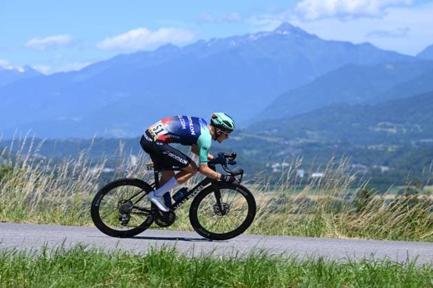 Tour Auvergne - Rhone-Alpes 2026 Stage 6 CREST-VOLAND, FRANCE - JUNE 12 : Seixas Paul (FRA) of Decathlon CMA CGM Team during stage 6 of the 78th edition of Tour Auvergne - Rhone-Alpes an UCI World Tour 2.UWT cycling road race stage for Men Elite of 182.3 km with start in Saint-Vulbas and finish in Crest-Voland on June 12, 2026 in Crest-Voland, France, 12 06 2026 ( Motordriver Guy De Vuyst - Crest-Voland France  Copyright: xVincentxKalutx