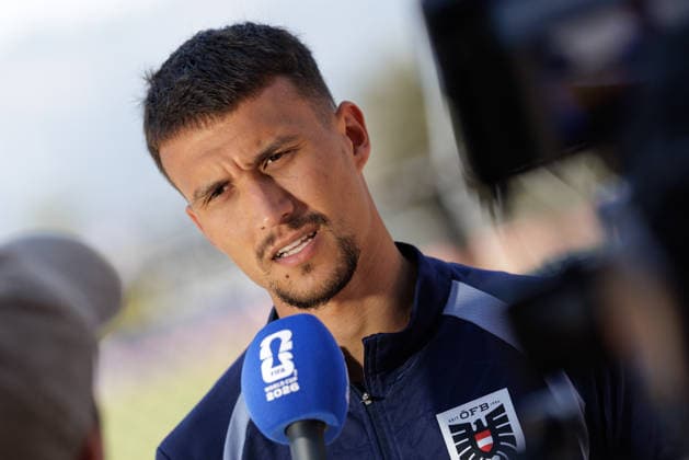 SOCCER - FIFA World Cup, WM, Weltmeisterschaft, Fussball 2026, preview SANTA BARBARA,CALIFORNIA,USA,12.JUN.26 - SOCCER - FIFA World Cup 2026, USA, Mexico, Canada, preview, OEFB, Oesterreichischer Fussball-Bund, press conference, PK, Pressekonferenz team AUT. Image shows Dejan Ljubicic (AUT).  GEPAxpictures xArminxRauthner