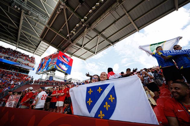 seen during FIFA World Cup, WM, Weltmeisterschaft, Fussball 2026 game between national teams of Canada and Bosnia Herzegovina (Grzegorz Wajda Ball Raw Images) Toronto BMO Field Canada Copyright: xGrzegorzxWajdax grzegorzwajda_canada_bosnia_2526-5