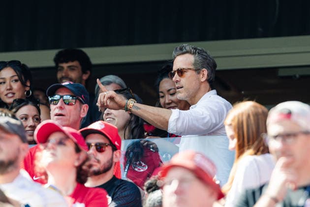 Ryan Reynolds supports Canada during the FIFA World Cup, WM, Weltmeisterschaft, Fussball game between Canada and Bosnia and Herzegovina at Toronto Stadium on June 12, 2026 in Toronto, Ontario, Canada  Copyright: xCurtisxWongx xSPPx Sportspressphoto_SPR165579