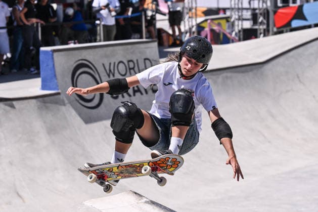 OTHER - Skating - WST Rome - Ostia Park 2026 Photo by IPA ABACAPRESS.COM85623816 - Naia LASO (ESP) competes in the women s quarterfinals of the 2026 WST World Cup Rome at Ostia Park on June 12, 2026, in Rome, Italy. Roma Italy  Copyright: xIPAxSport ABACAx