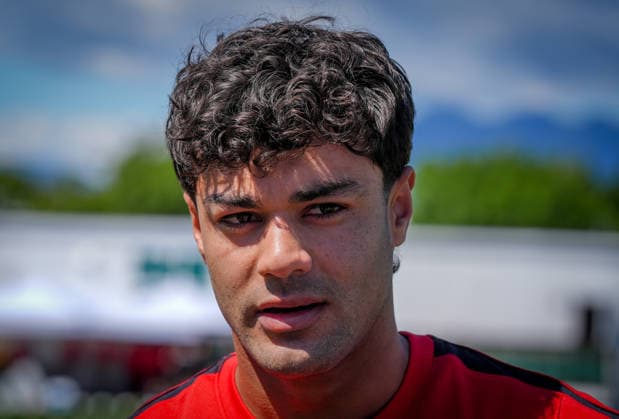 Ahead of Turkiye v Australia - FIFA World Cup, WM, Weltmeisterschaft, Fussball 2026 VANCOUVER, CANADA - JUNE 12: Ozan Kabak speaks to press before training session ahead of the FIFA World Cup 2026 Group D qualifiers match between Turkiye and Australia at the BC Place Stadium, in Vancouver, United States on June 12, 2026. Ercin Erturk Anadolu Vancouver Canada. Editorial use only. Please get in touch for any other usage.  Copyright: x2026xAnadoluxErcinxErturkx