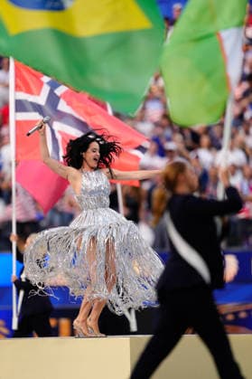 USA v Paraguay: Group D - FIFA World Cup, WM, Weltmeisterschaft, Fussball 2026 Katy Perry performs at the Opening Ceremony during the FIFA World Cup 2026 Group D match between USA and Paraguay at Los Angeles Stadium on June 12, 2026 in Los Angeles, California. Los Angeles California United States  Copyright: xJosexBretonx originalFilename:bretonhernandez-usavpara260612_npJ86.jpg