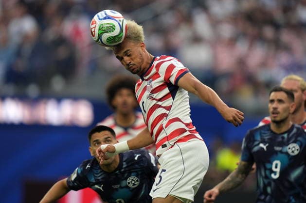 FIFA World Cup, WM, Weltmeisterschaft, Fussball 2026 - Group D - USA vs Paraguay Antonee Robinson of USA in action during the FIFA World Cup 2026 group stage match USA against Paraguay, in Los Angeles, California, USA, 12 June 2026. LOS ANGELES United States  Copyright: xSCOTTxSTRAZZANTEx