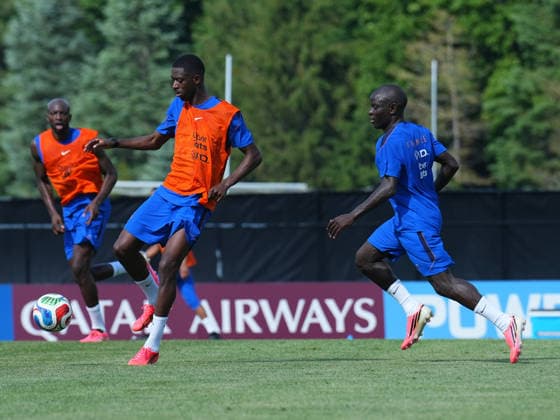 WALTHAM, MASSACHUSETTS - JUNE 12: Ousmane Dembele of Team France attends a training session during 2026 FIFA World Cup, WM, Weltmeisterschaft, Fussball on June 12, 2026 in Waltham, Massachusetts.  Copyright: xVCGx 111647919514